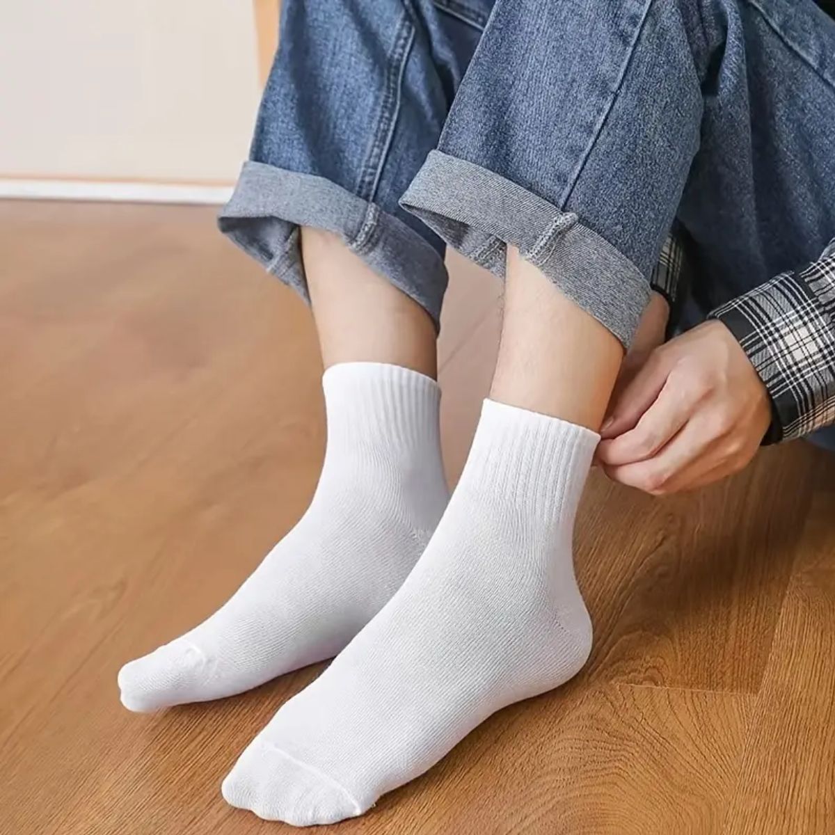 6 pares de calcetas deportivas toalla para caballero