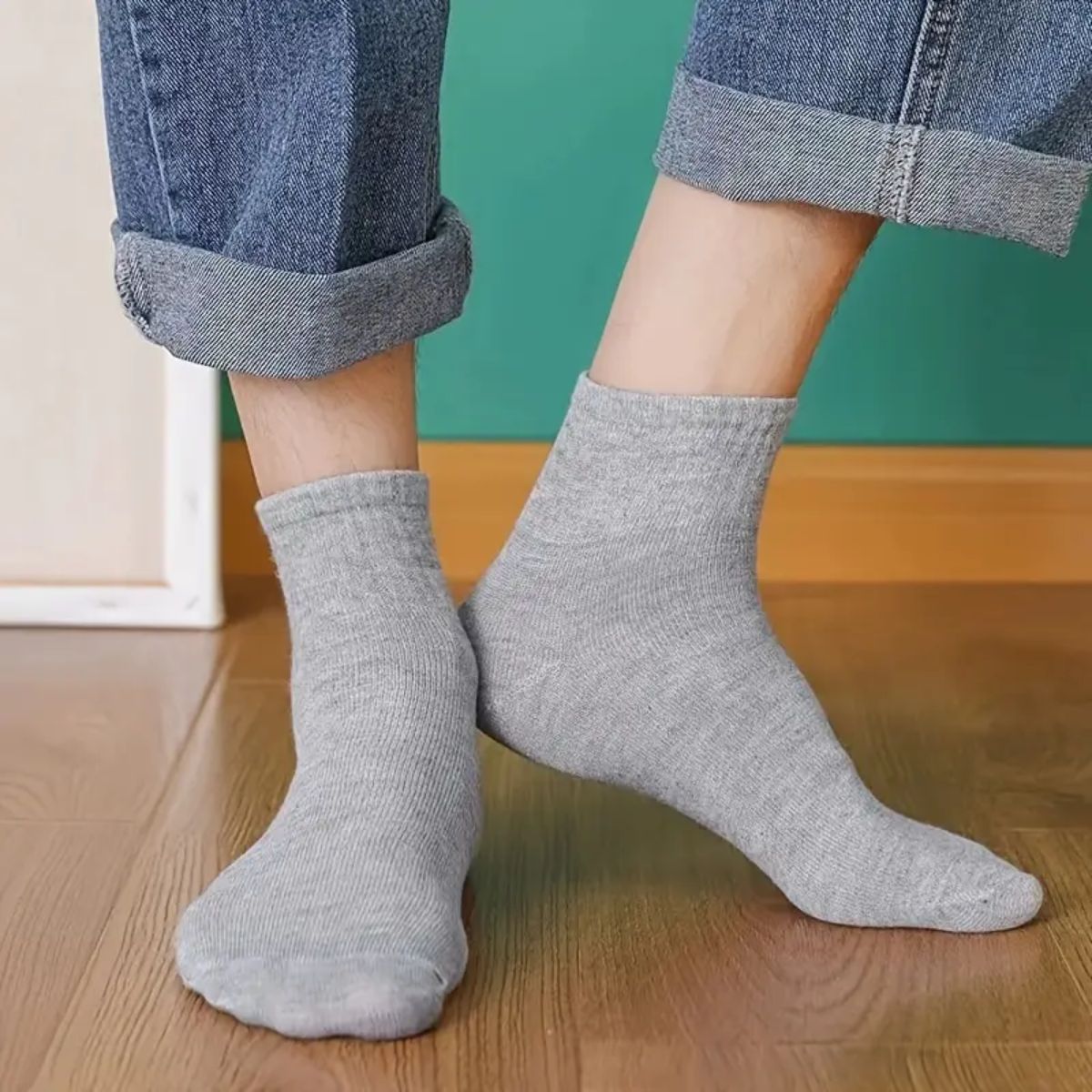 6 pares de calcetas deportivas toalla para caballero