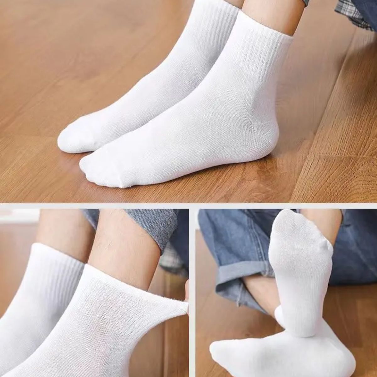 6 pares de calcetas deportivas toalla para caballero