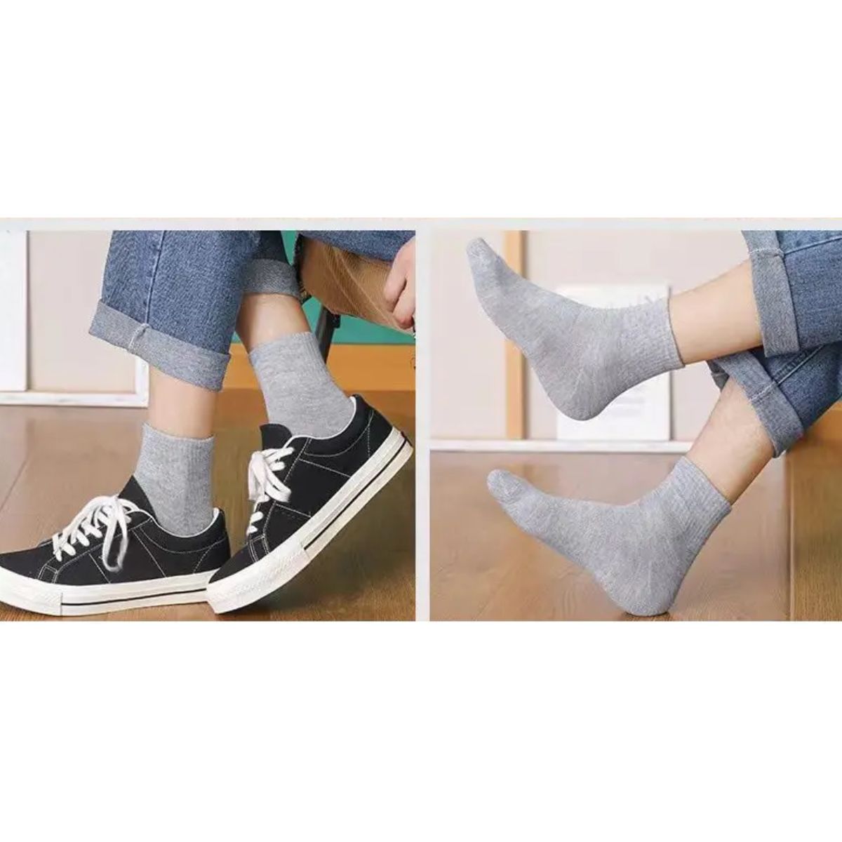 6 pares de calcetas deportivas toalla para caballero