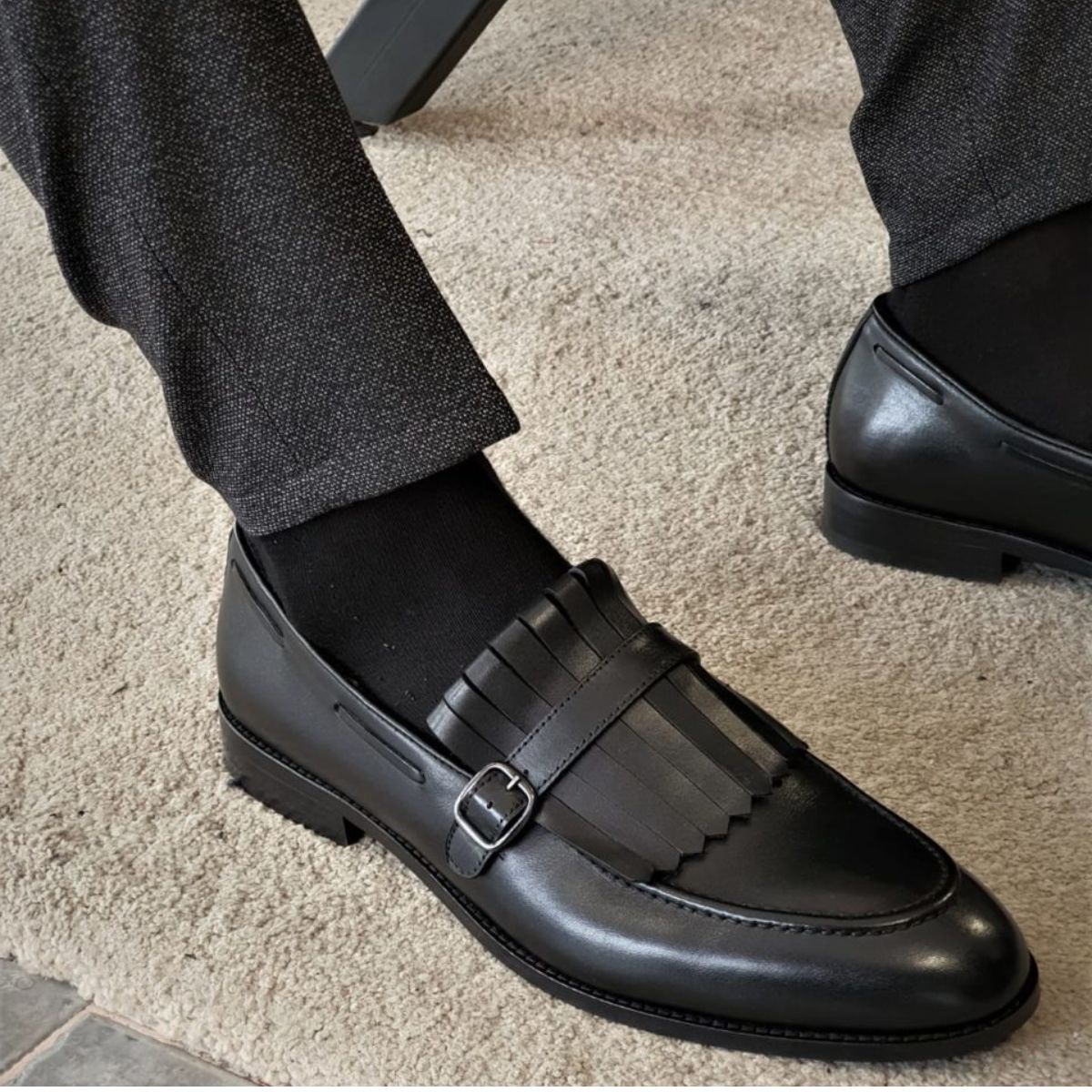 6 pares de calcetas de vestir para caballero diseño clasico