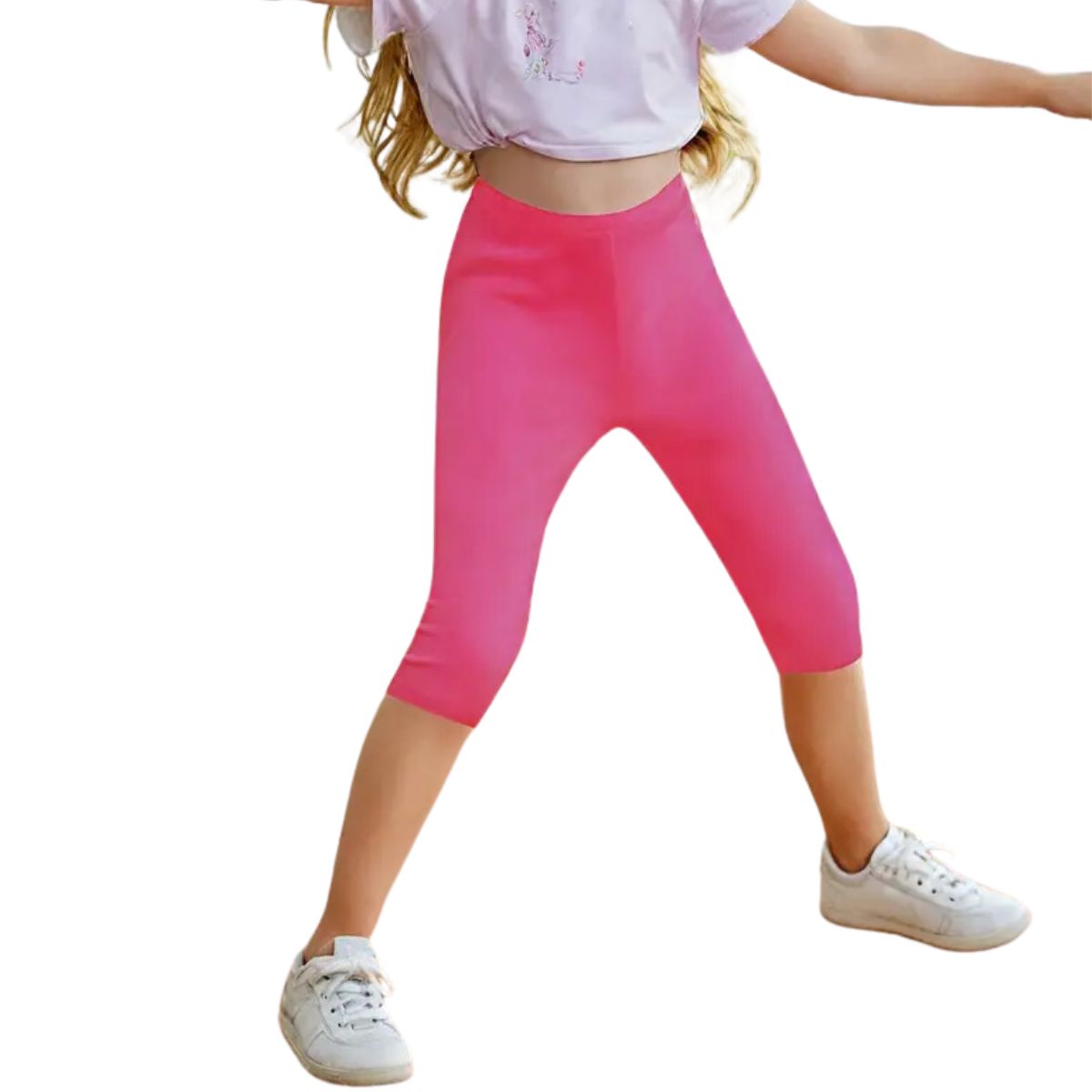 3 piezas malla hasta la rodilla para niñas