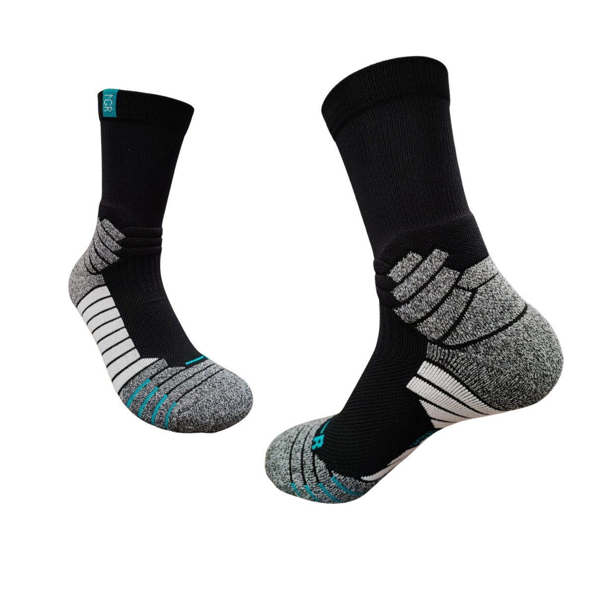 calceta de deportes 6 pares buen ajuste y compresión unisex