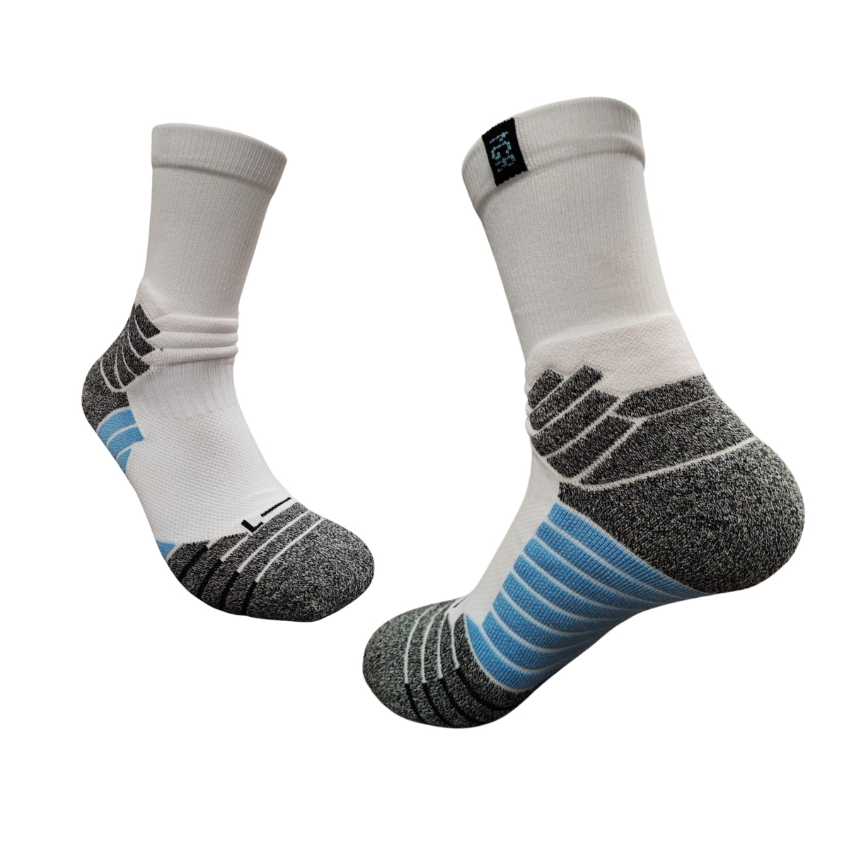 calceta de deportes 6 pares buen ajuste y compresión unisex