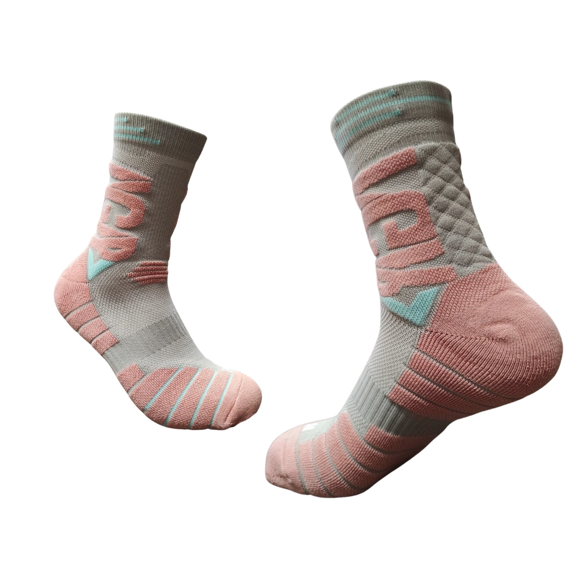 calceta deportiva 6 pares de compresión suela acolchonada hombre y mujer