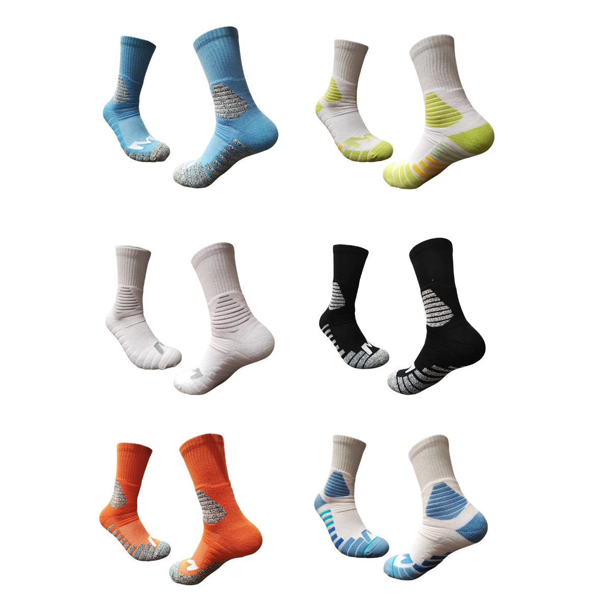 calcetas de compresión deportivo unisex paquete de 6 pares