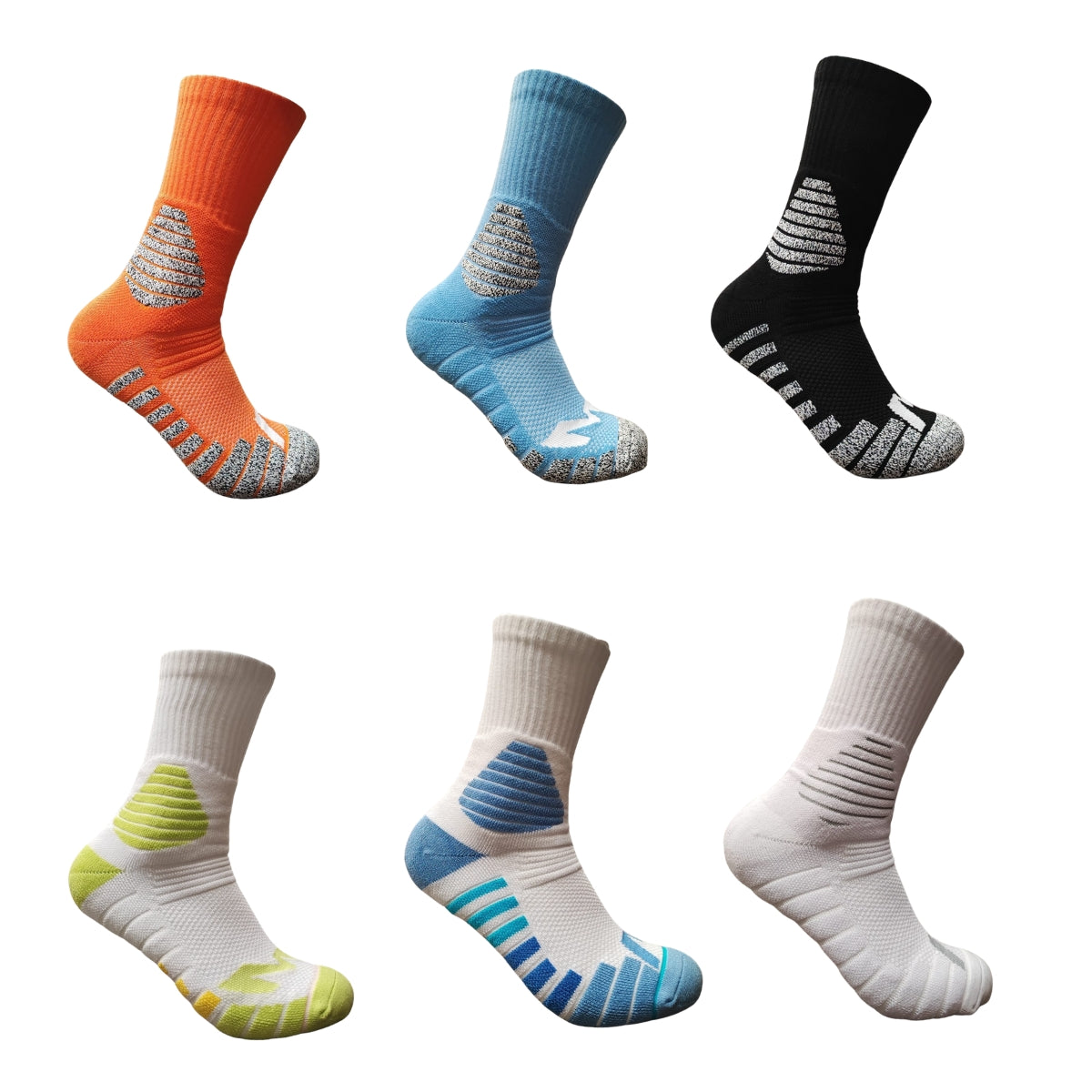calcetas de compresión deportivo unisex paquete de 6 pares