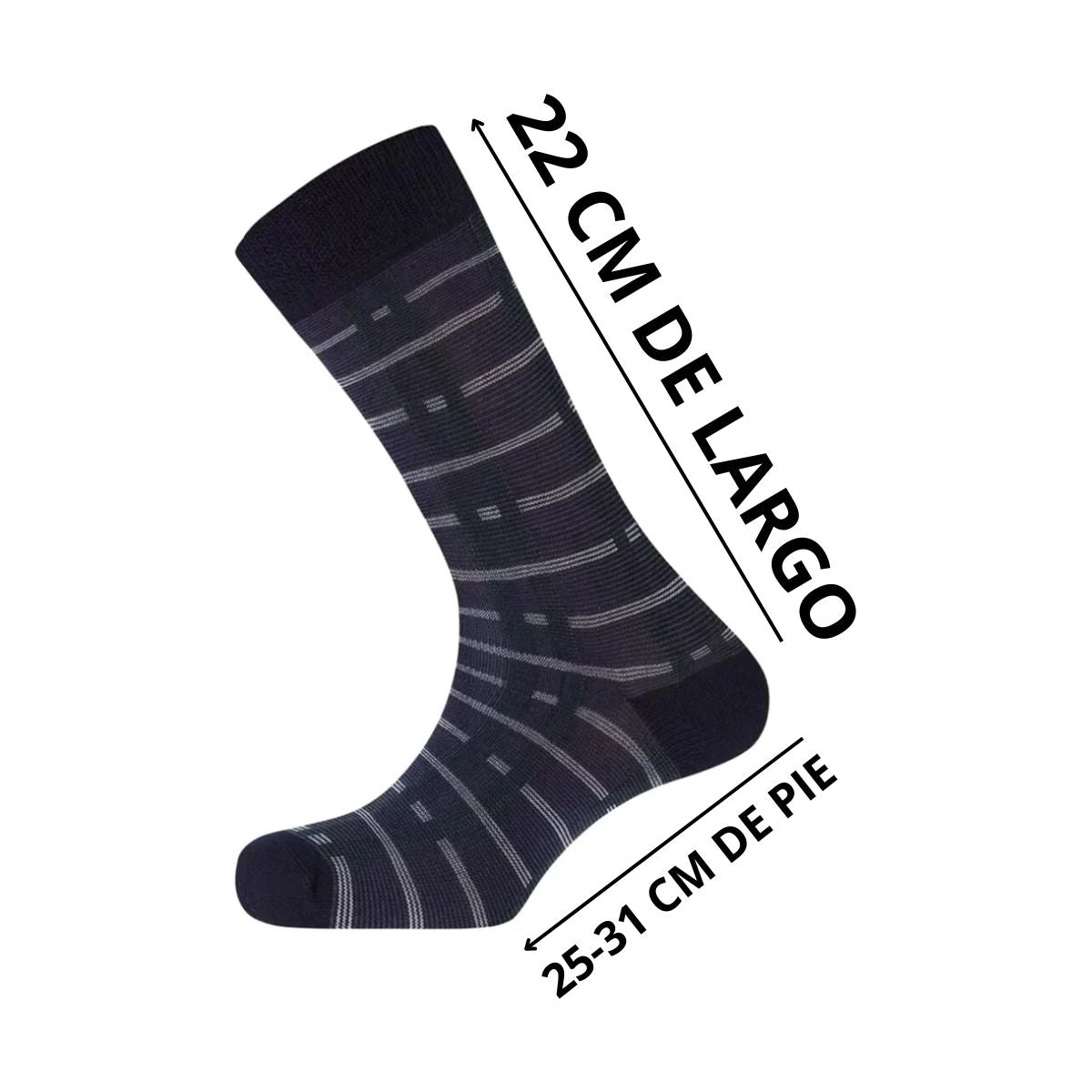 12 pares de calcetas de vestir para hombres