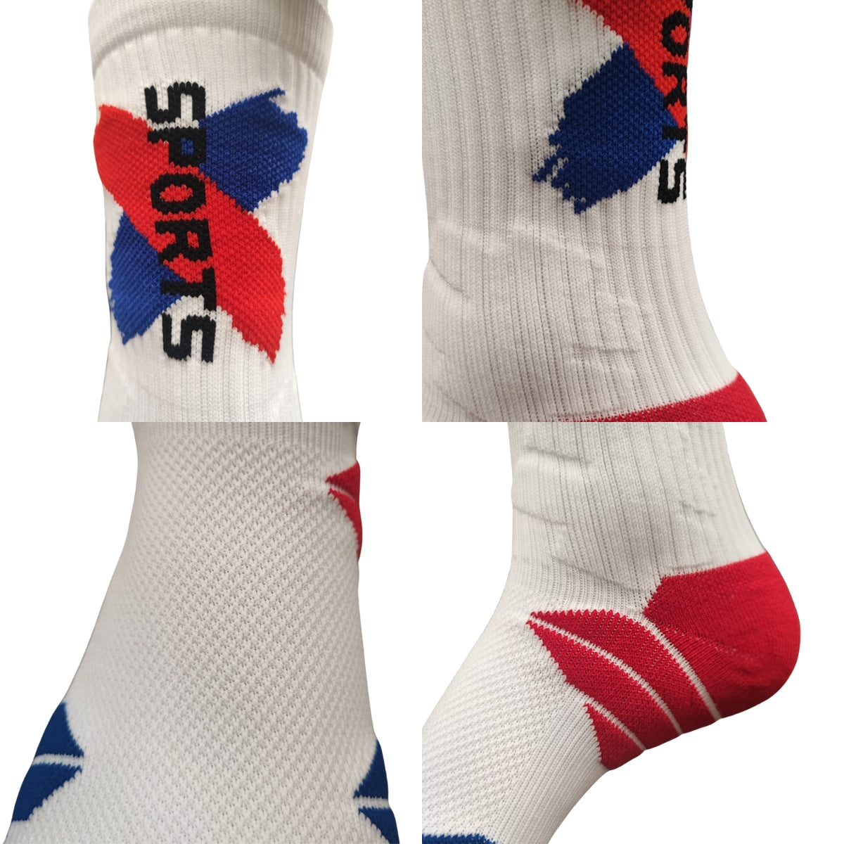 calceta de deportes 6 pares buen ajuste y compresión unisex
