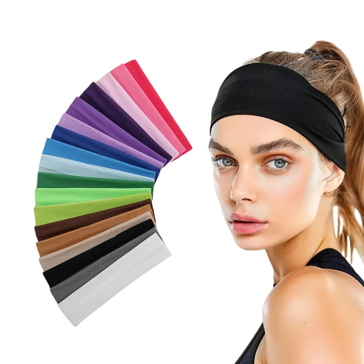 banda para el cabello sport 6 piezas