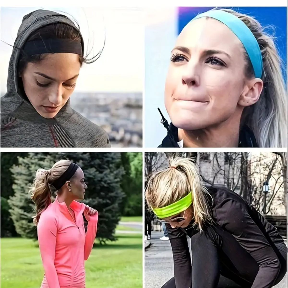 banda para el cabello sport 6 piezas
