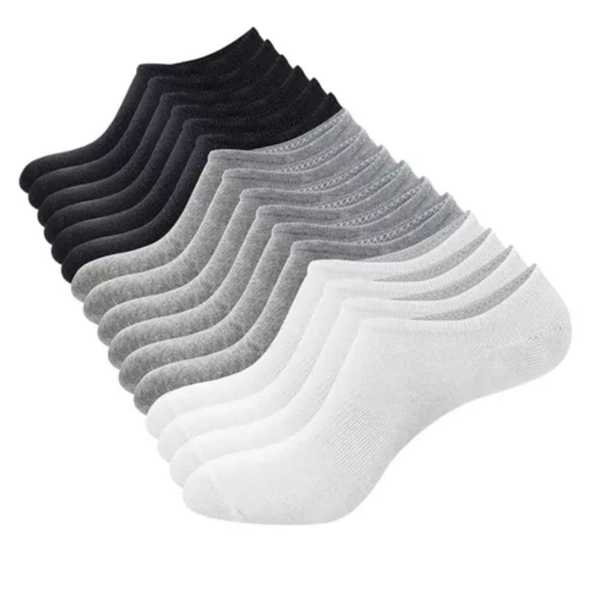 calcetines invisibles antiderrapantes silicon caballero (12 pares)