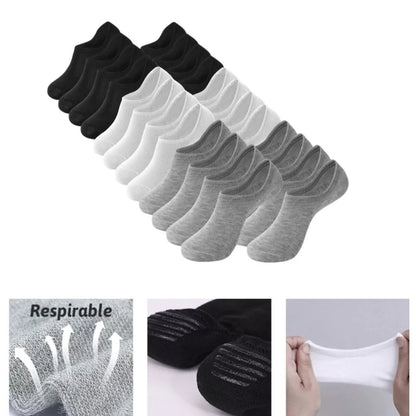 Calcetines invisibles Antiderrapantes Silicon caballero (12 pares)