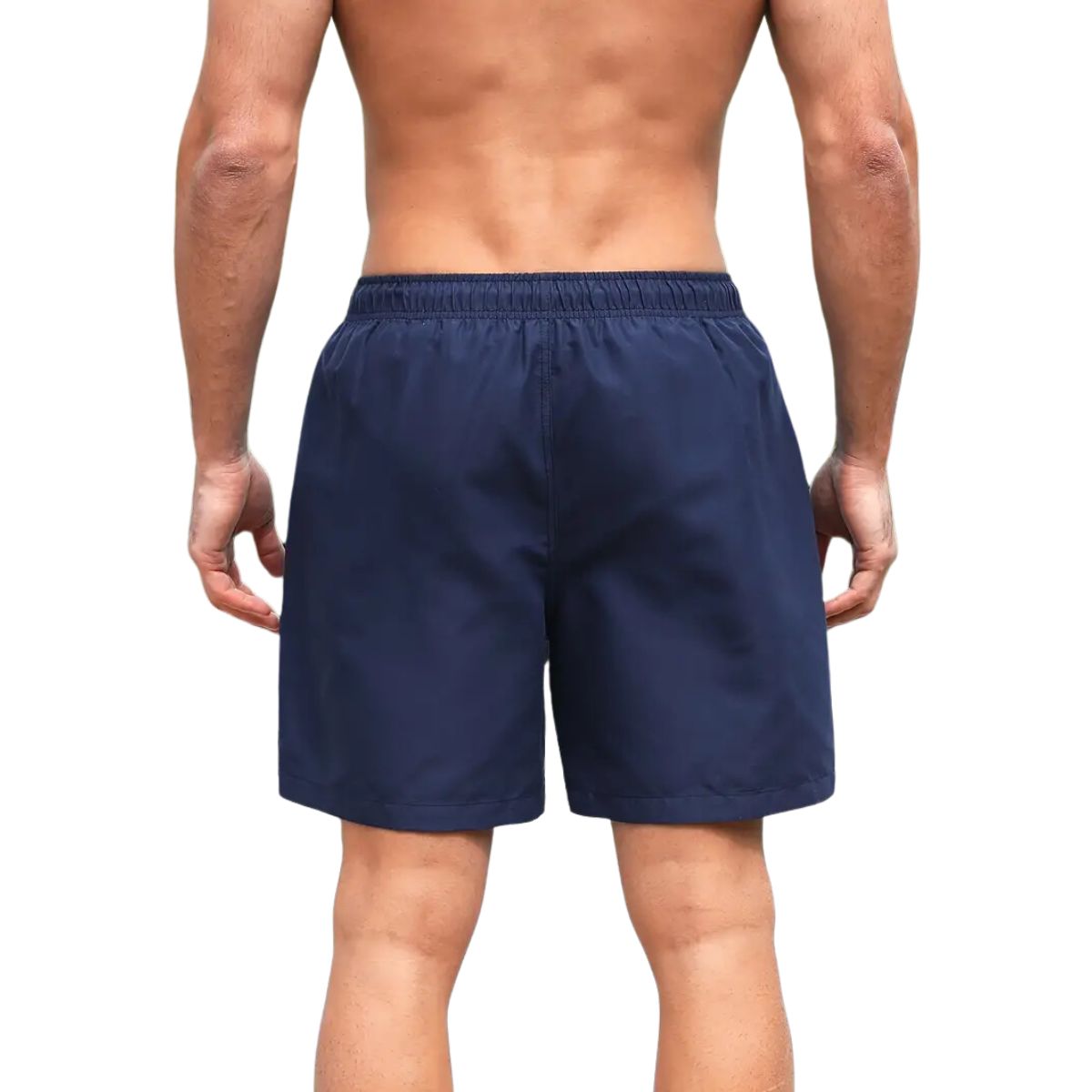 6 piezas de short playero liso para caballero