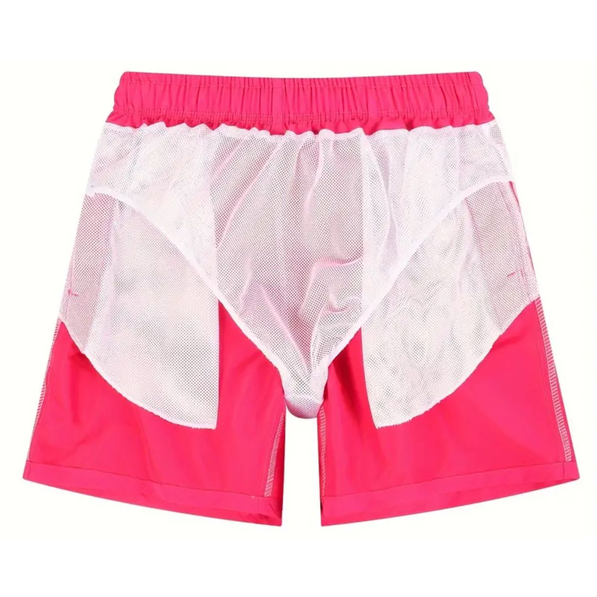 6 piezas de short playero liso para caballero