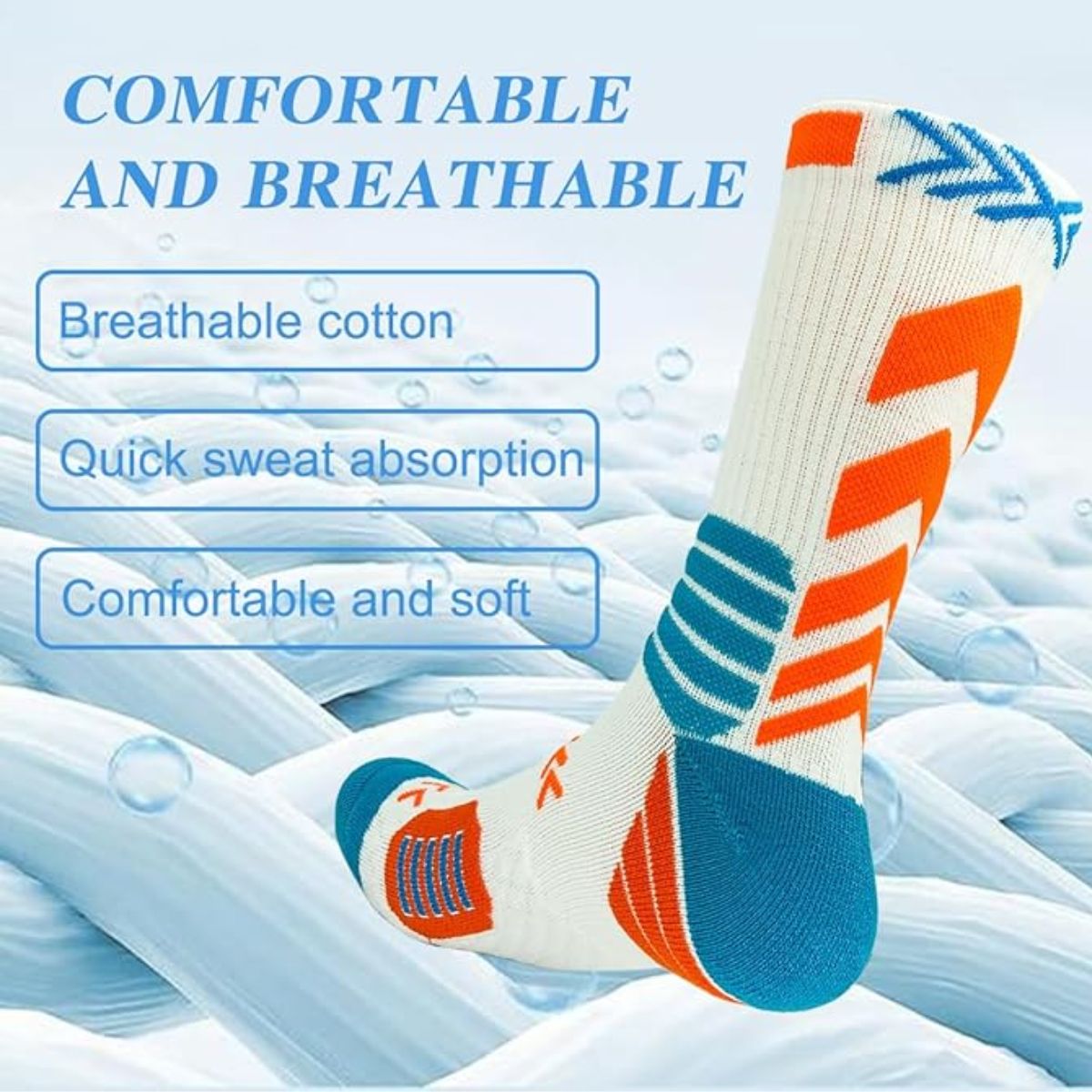 calcetas de compresión deportivo unisex paquete de 6 pares