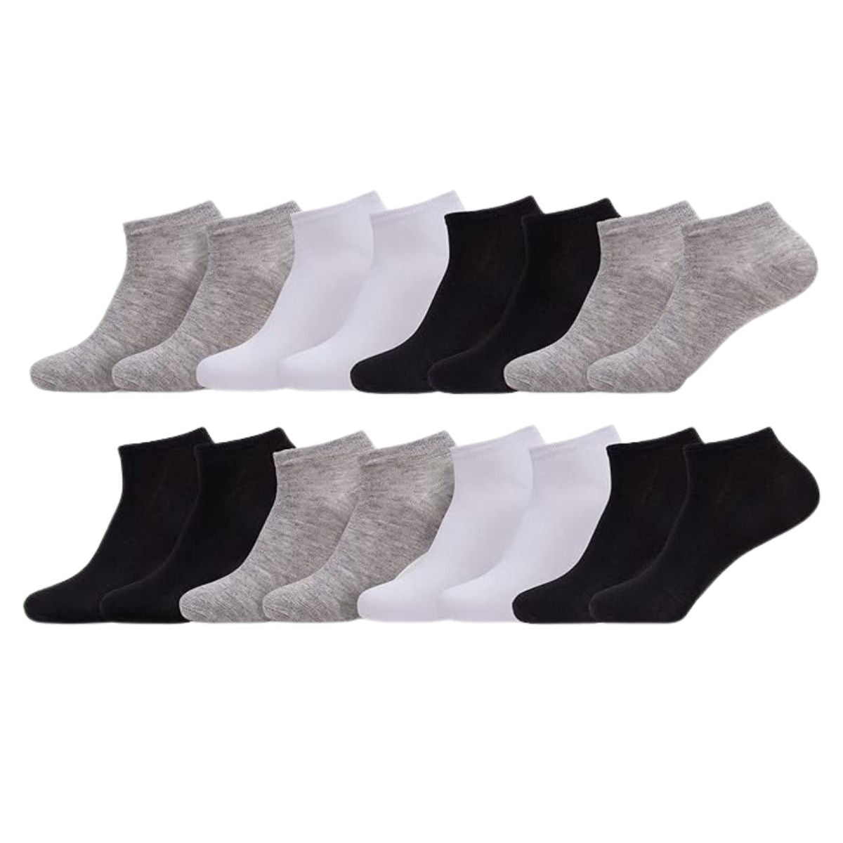 12 pares de calcetas para caballero de algodon