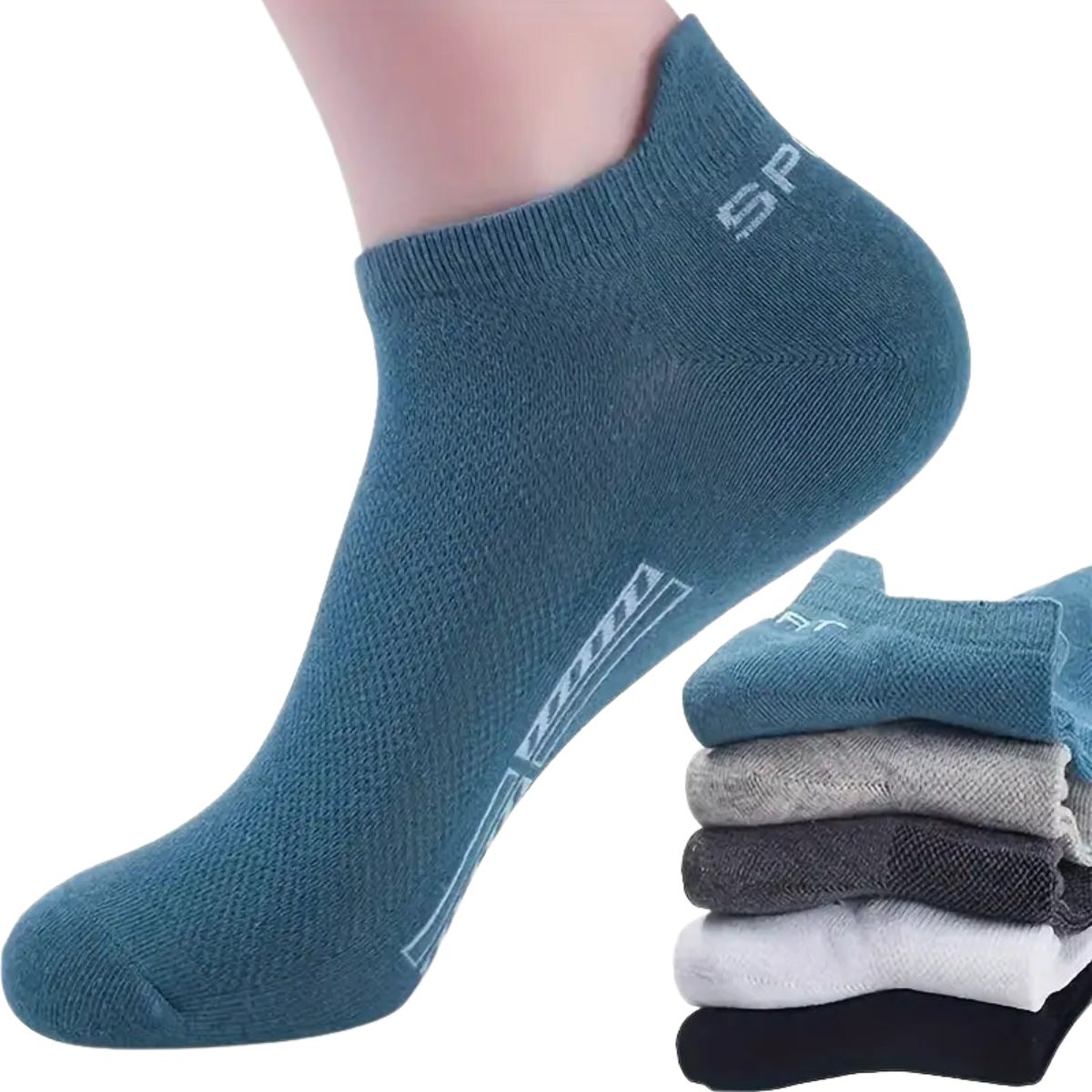 12 pares de calcetines deportivos cortos para correr