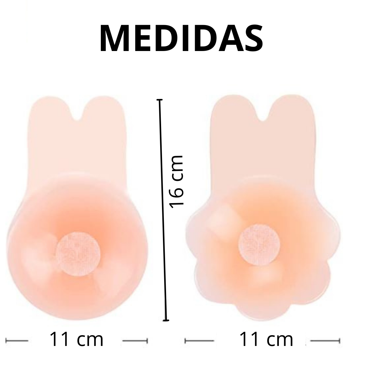 pezonera de silicona invisible push up 12 pares