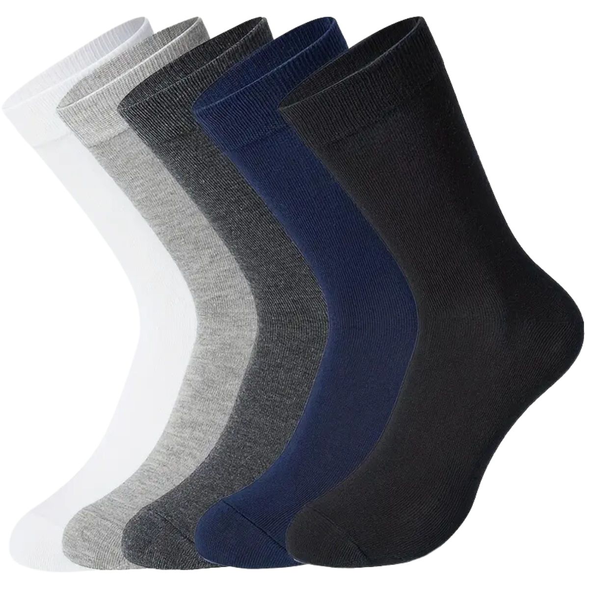 6 pares de calcetas de vestir para caballero