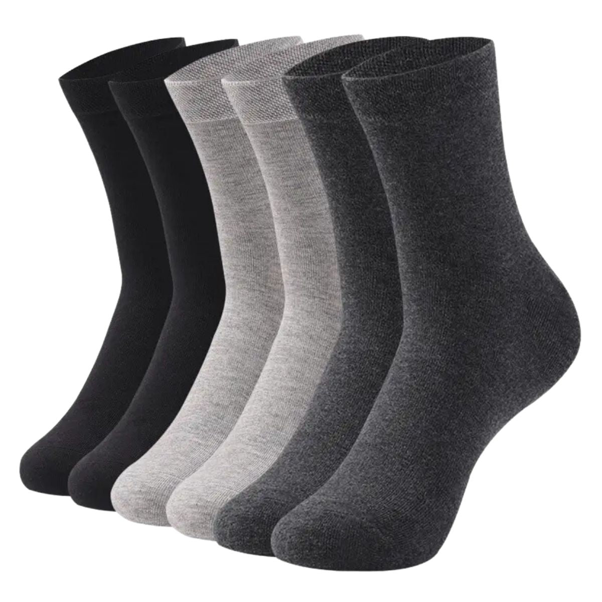 6 pares de calcetas de vestir para caballero