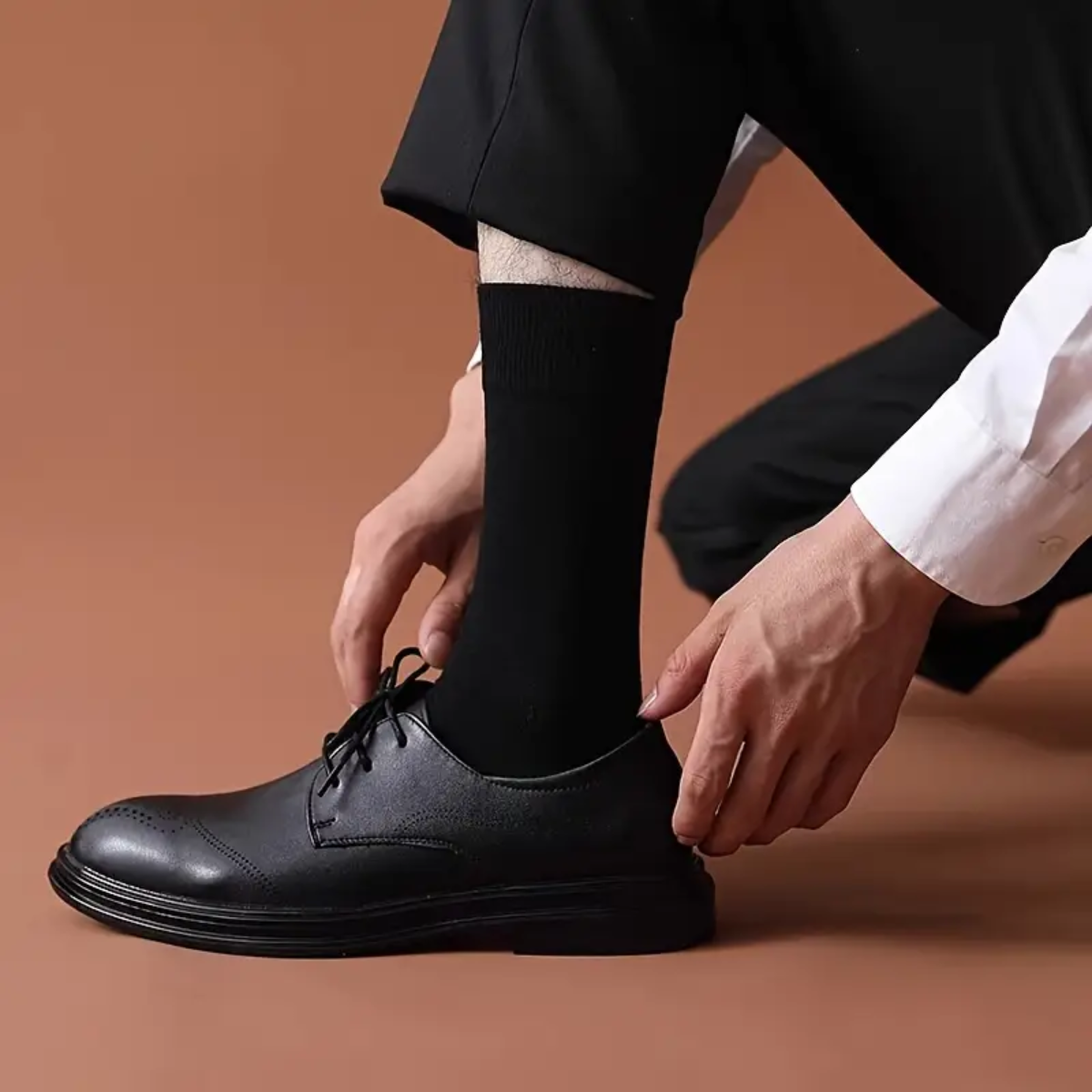 12 pares de calcetas de vestir para caballero