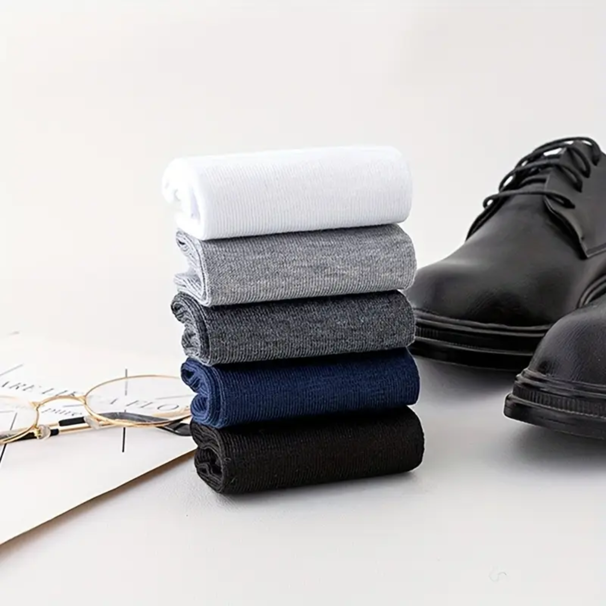 12 pares de calcetas de vestir para caballero