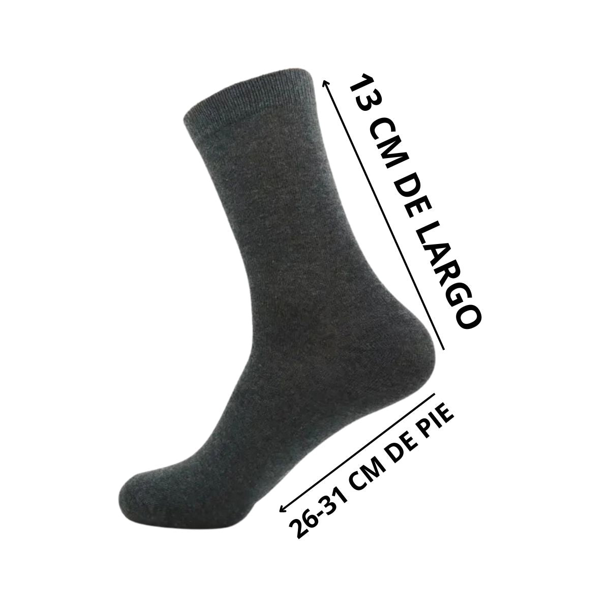 6 pares de calcetas de vestir para caballero