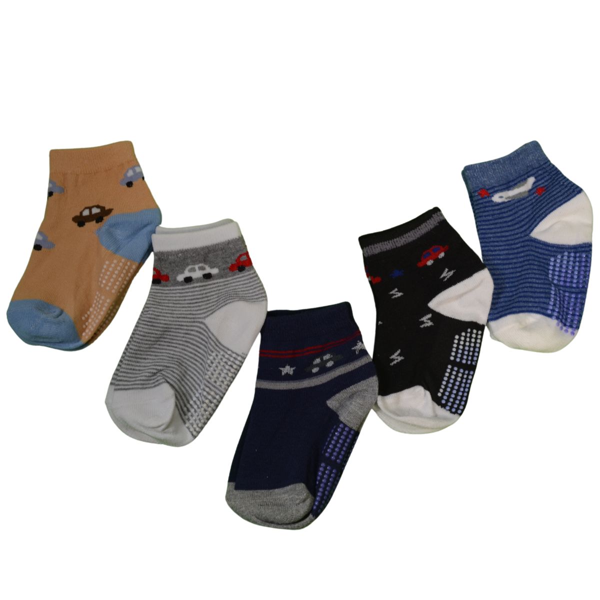 6 pares calcetas antiderrapantes para niños y niñas diferentes diseños
