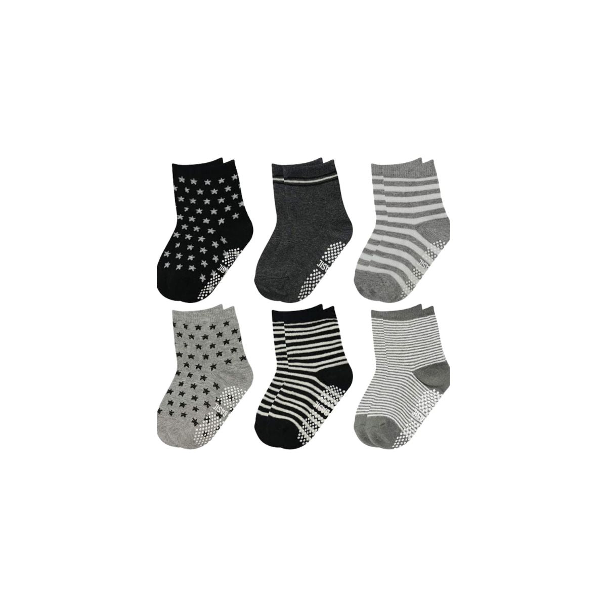 6 pares calcetas antiderrapantes para niños y niñas diferentes diseños