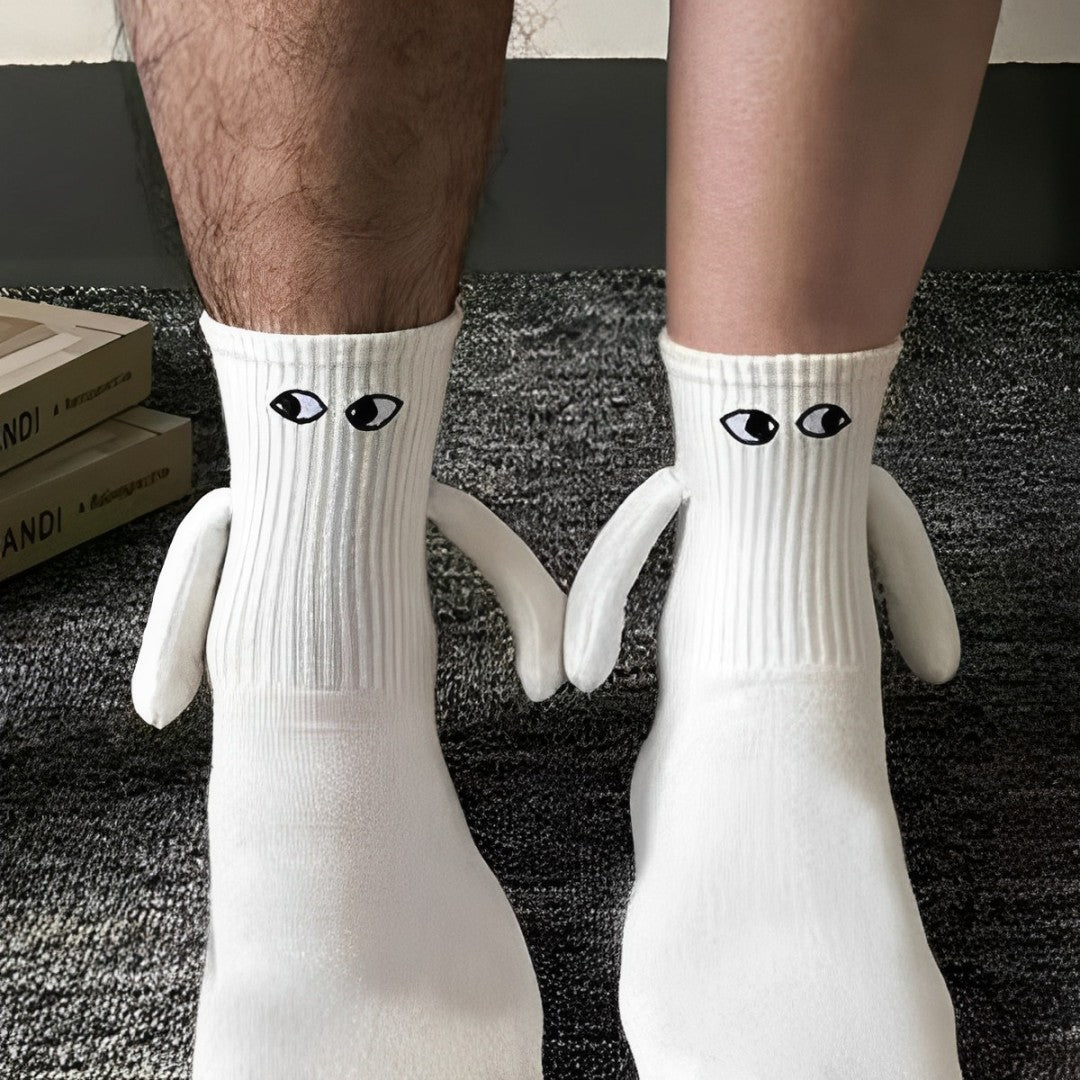 12 pares calcetas magnéticas de imán divertidas