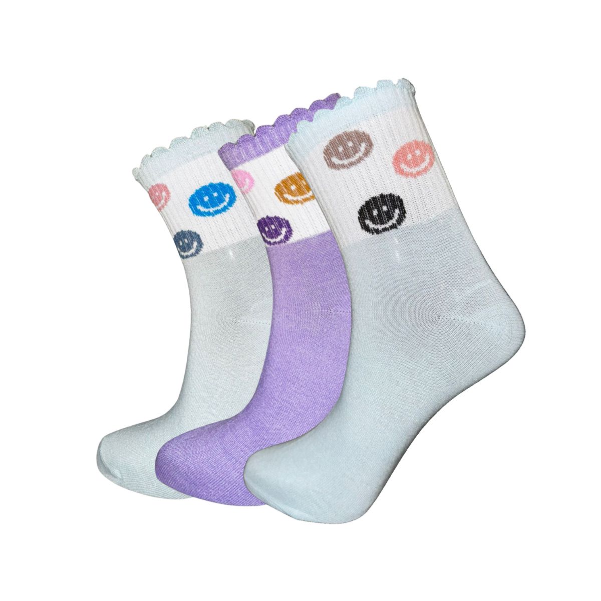 12 pares de calcetas para dama diseños
