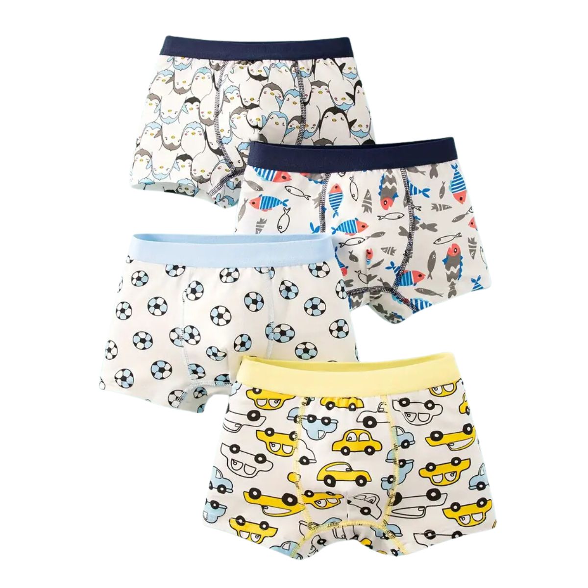 12 piezas boxer microfibra para niños