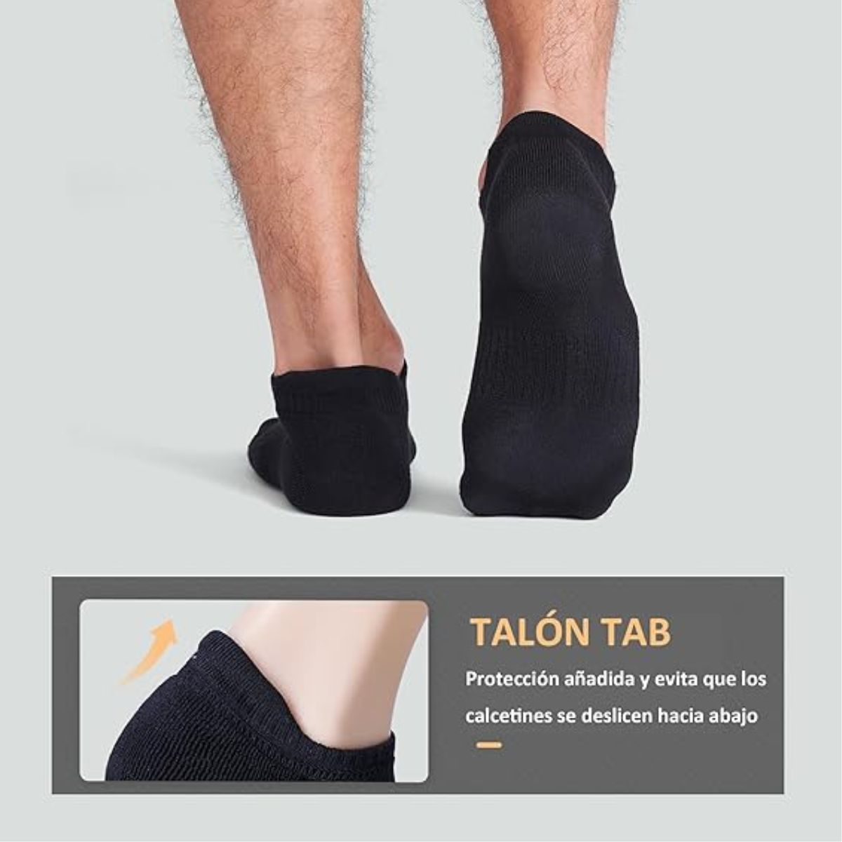 6 pares calcetines deportivos corte bajo paquete
