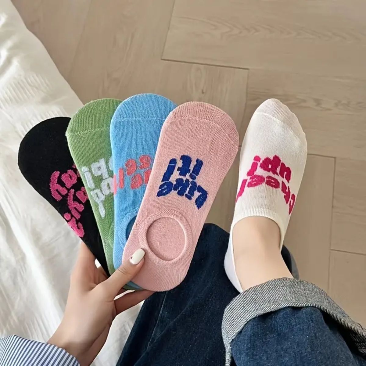 6 pares calcetines invisibles dama antideslizantes cómodos