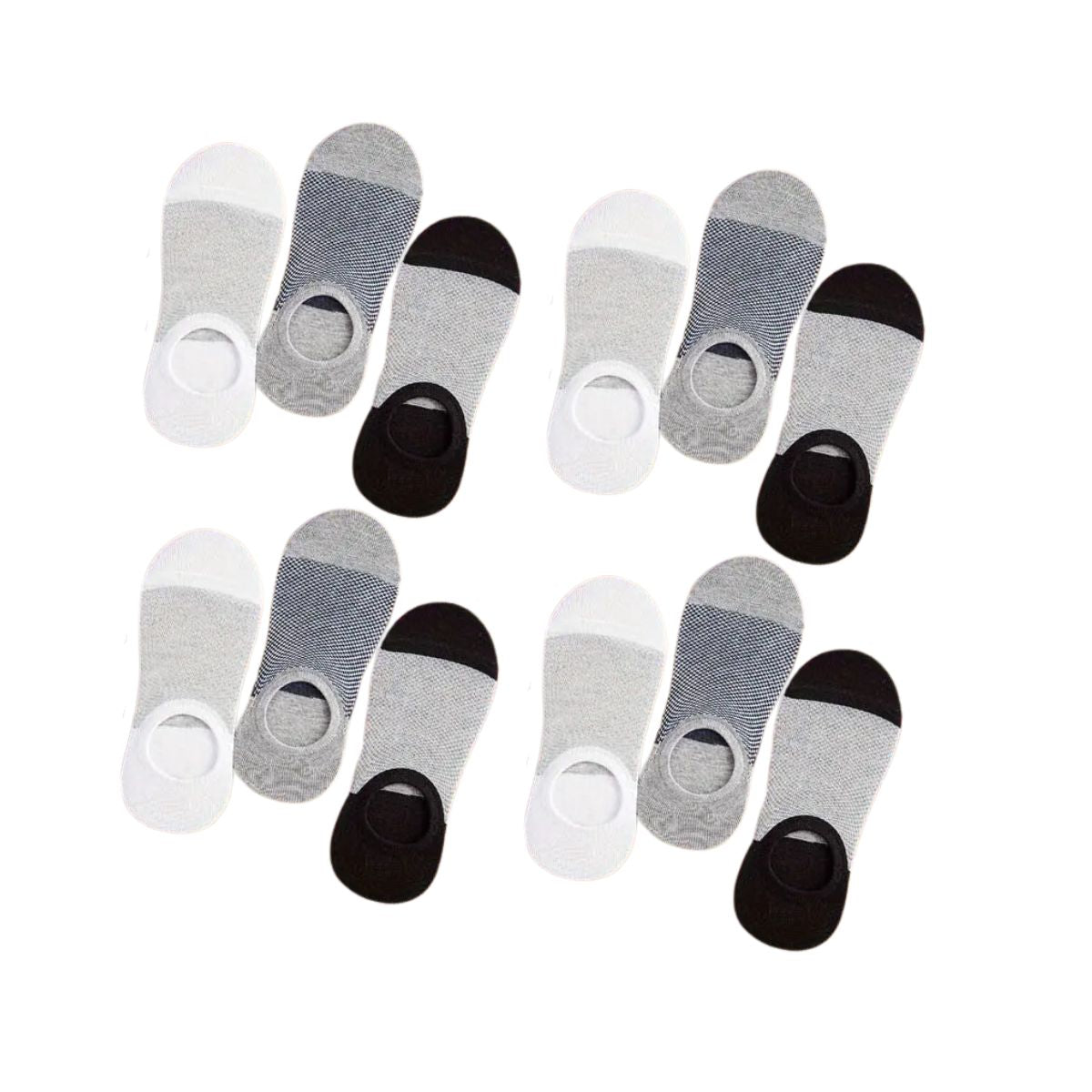 6 pares calcetines invisibles caballero antideslizantes cómodos
