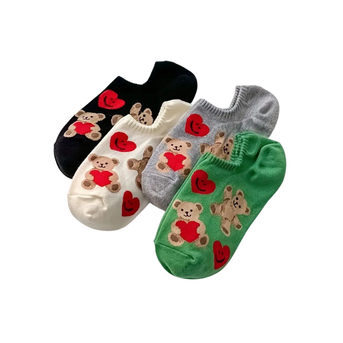 12 pares tin corto algodon casual dama diferentes diseños