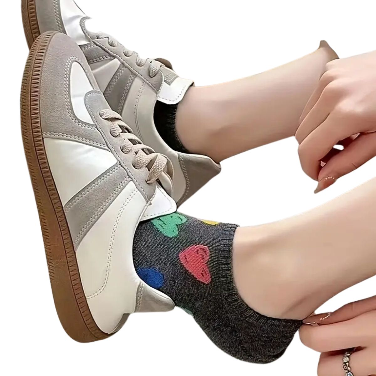 12 pares tin corto algodon casual dama diferentes diseños