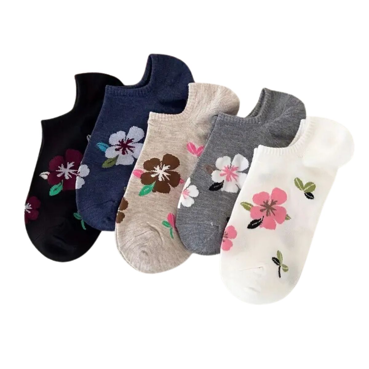 12 pares tin corto algodon casual dama diferentes diseños
