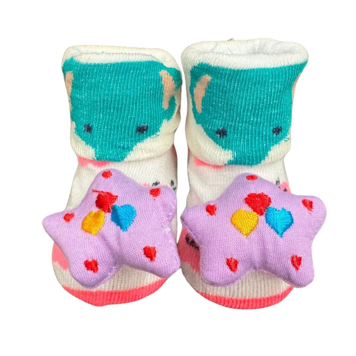6 pares calcetin con peluche bebé 0 a 12 meses