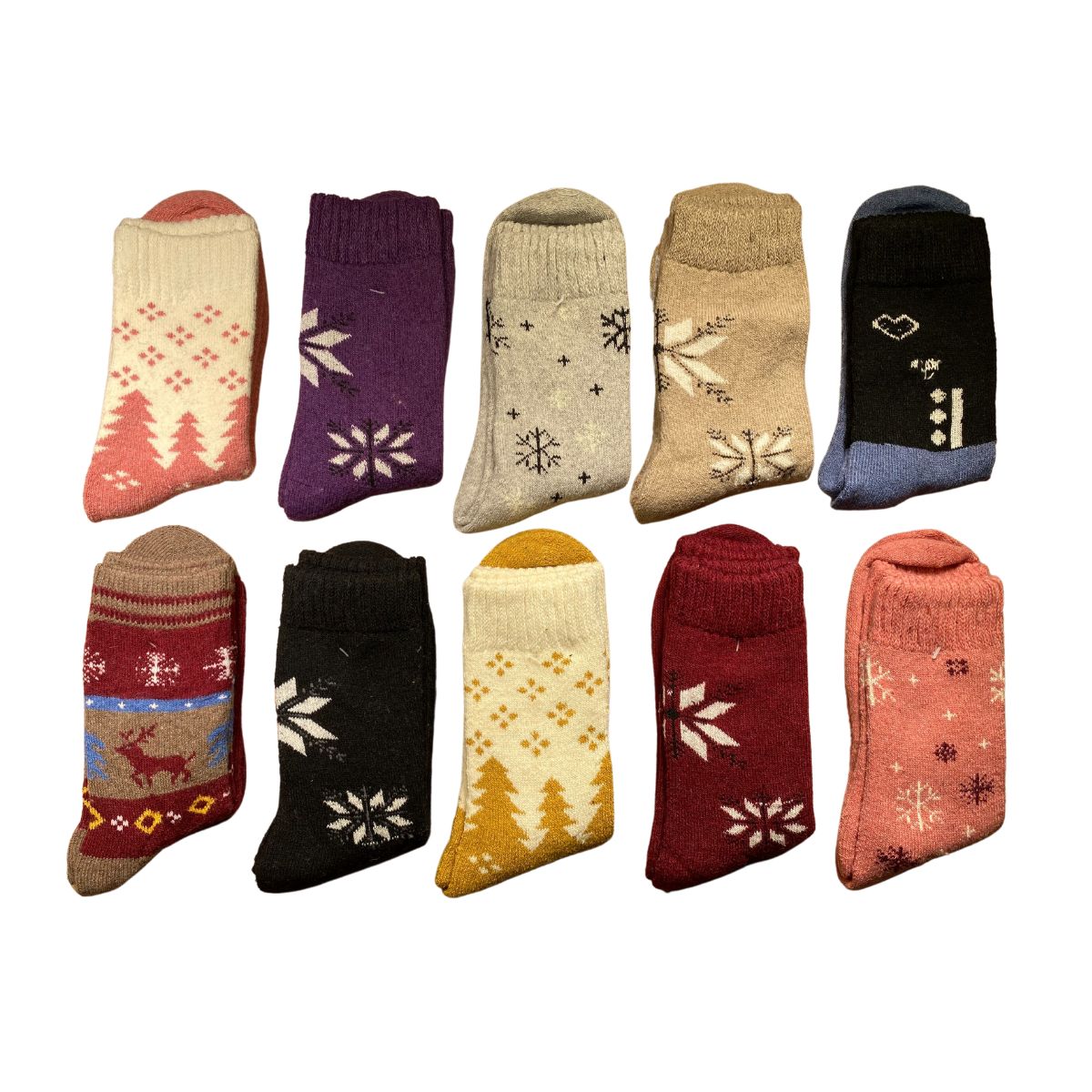 calcetines termicos para dama gruesos suaves y comodos (6 pares)