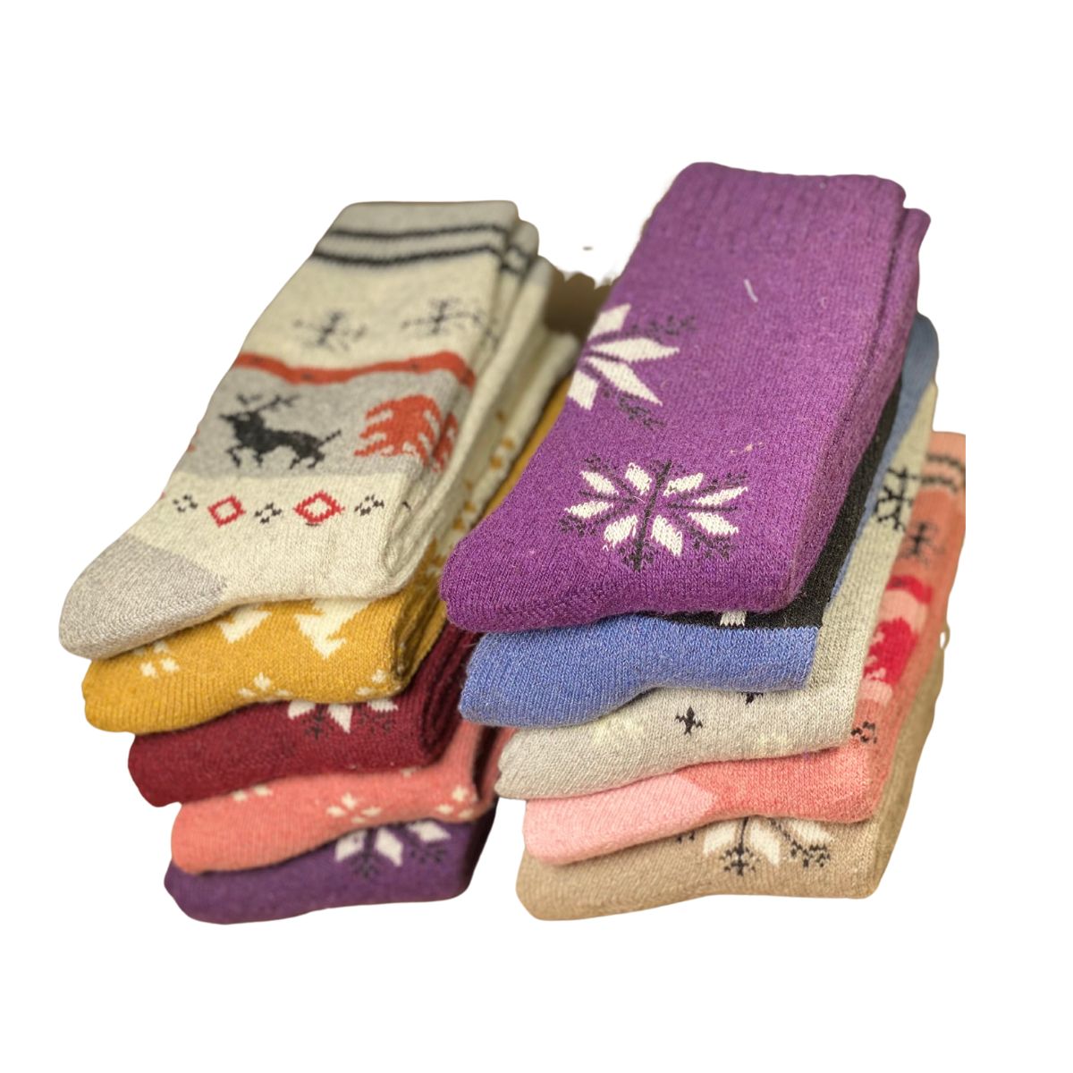 calcetines termicos para dama gruesos suaves y comodos (6 pares)