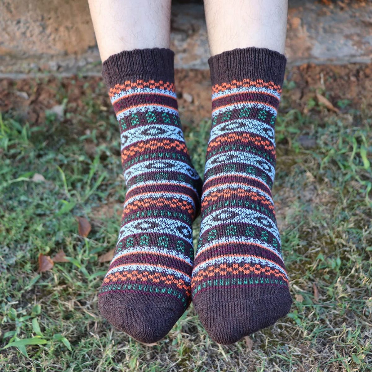 calcetines termicos para dama gruesos suaves y comodos (6 pares)