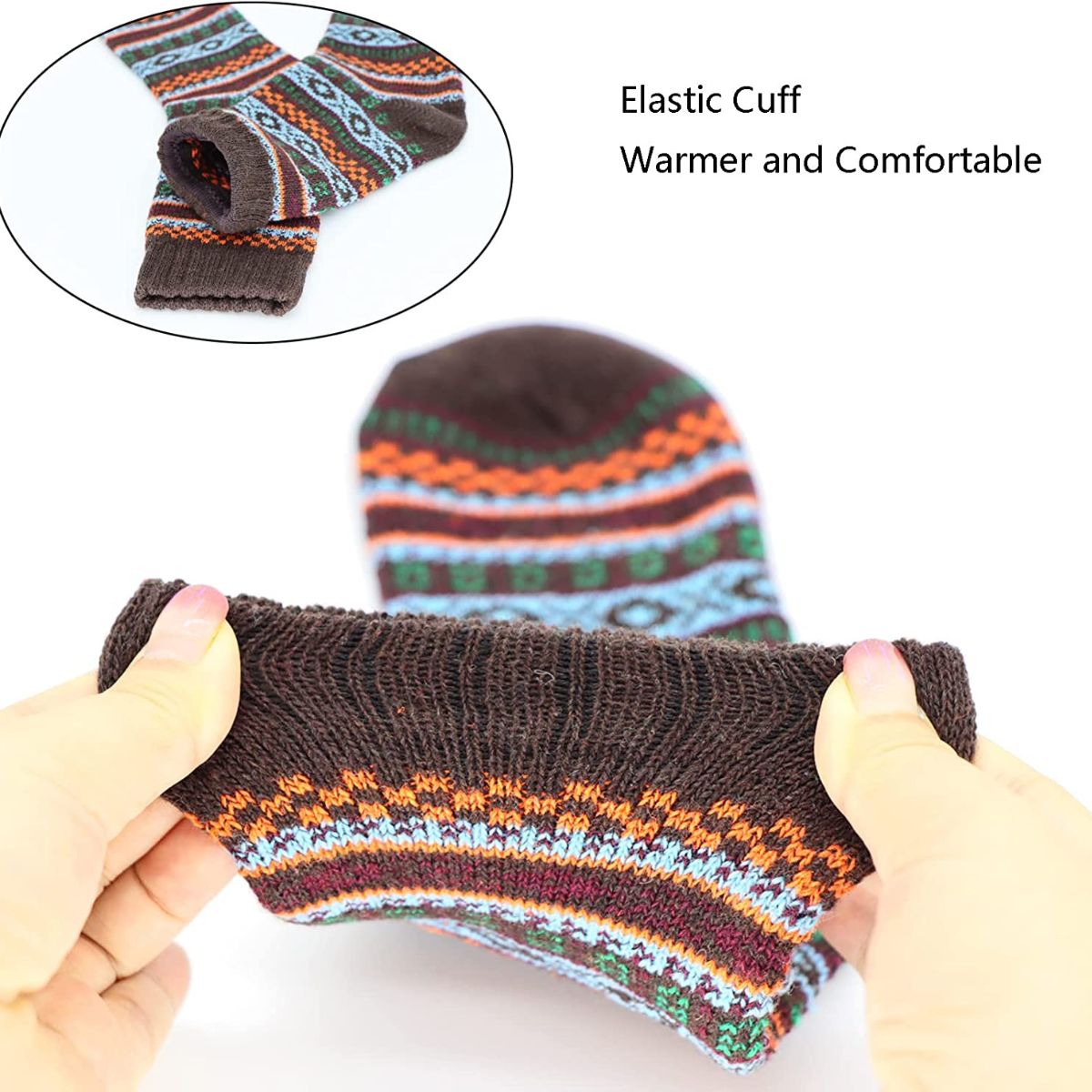 calcetines termicos para dama gruesos suaves y comodos (6 pares)