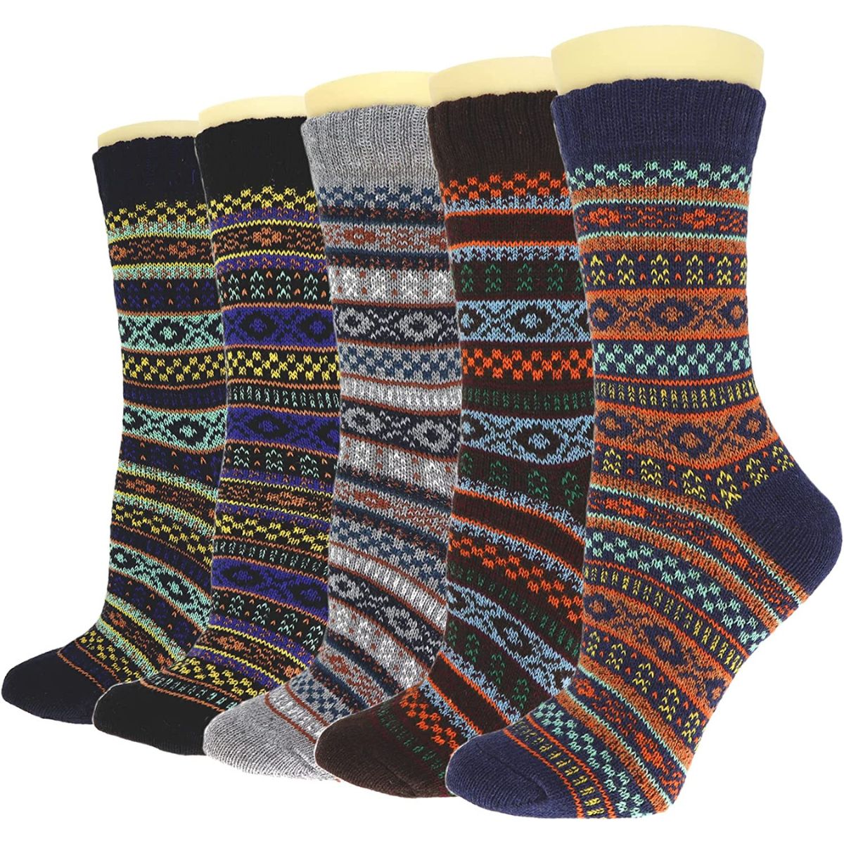 calcetines termicos para dama gruesos suaves y comodos (6 pares)