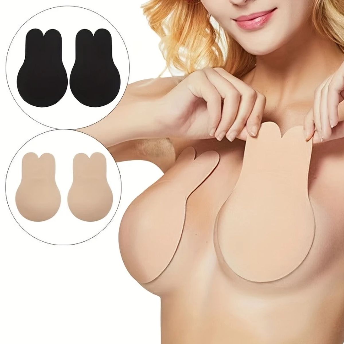 pezonera silicona 1 par invisible con push up