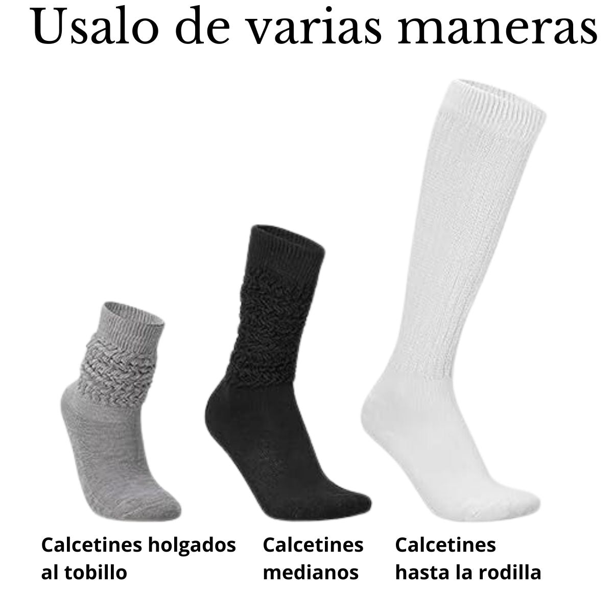 calcetas largas y térmicas 12 pares mujer
