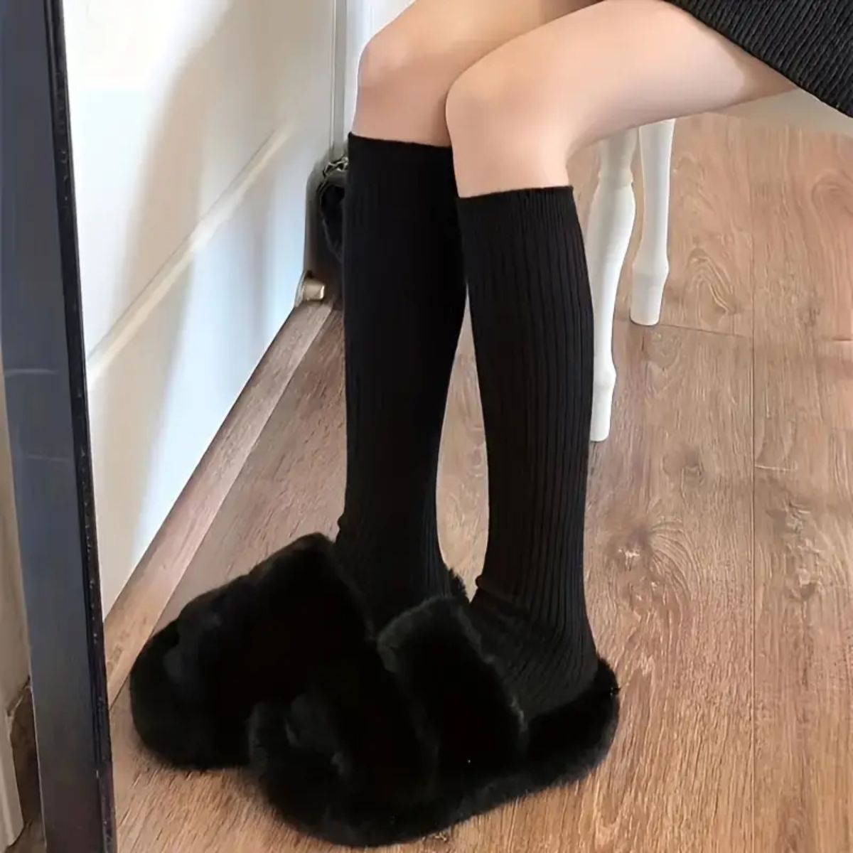 calcetas largas y térmicas 12 pares mujer