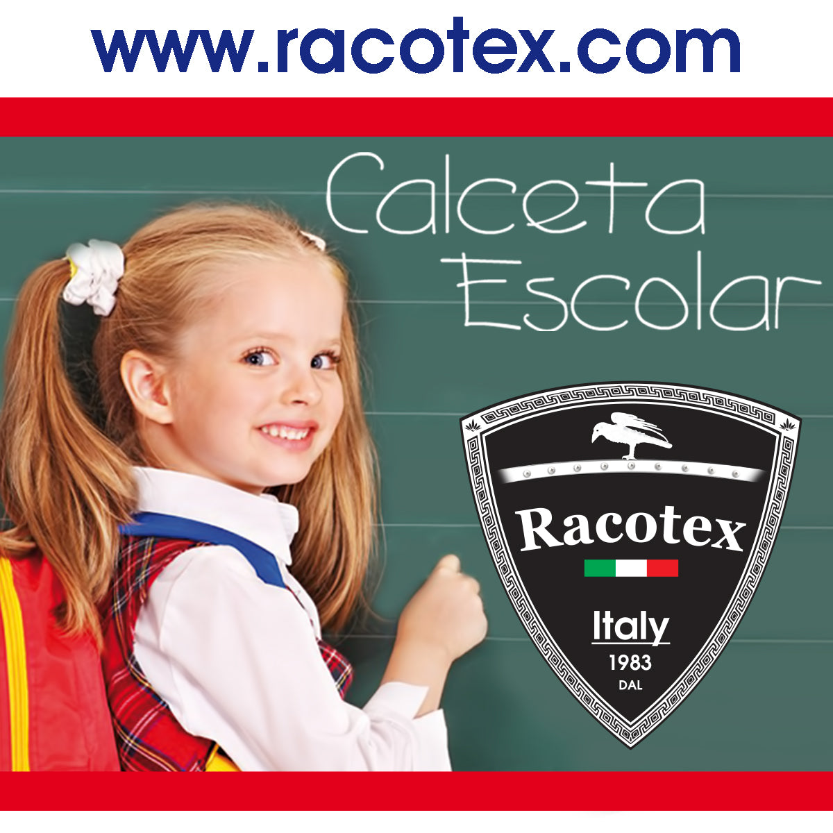 calceta escolar talla 13 a 18 años (1 par)