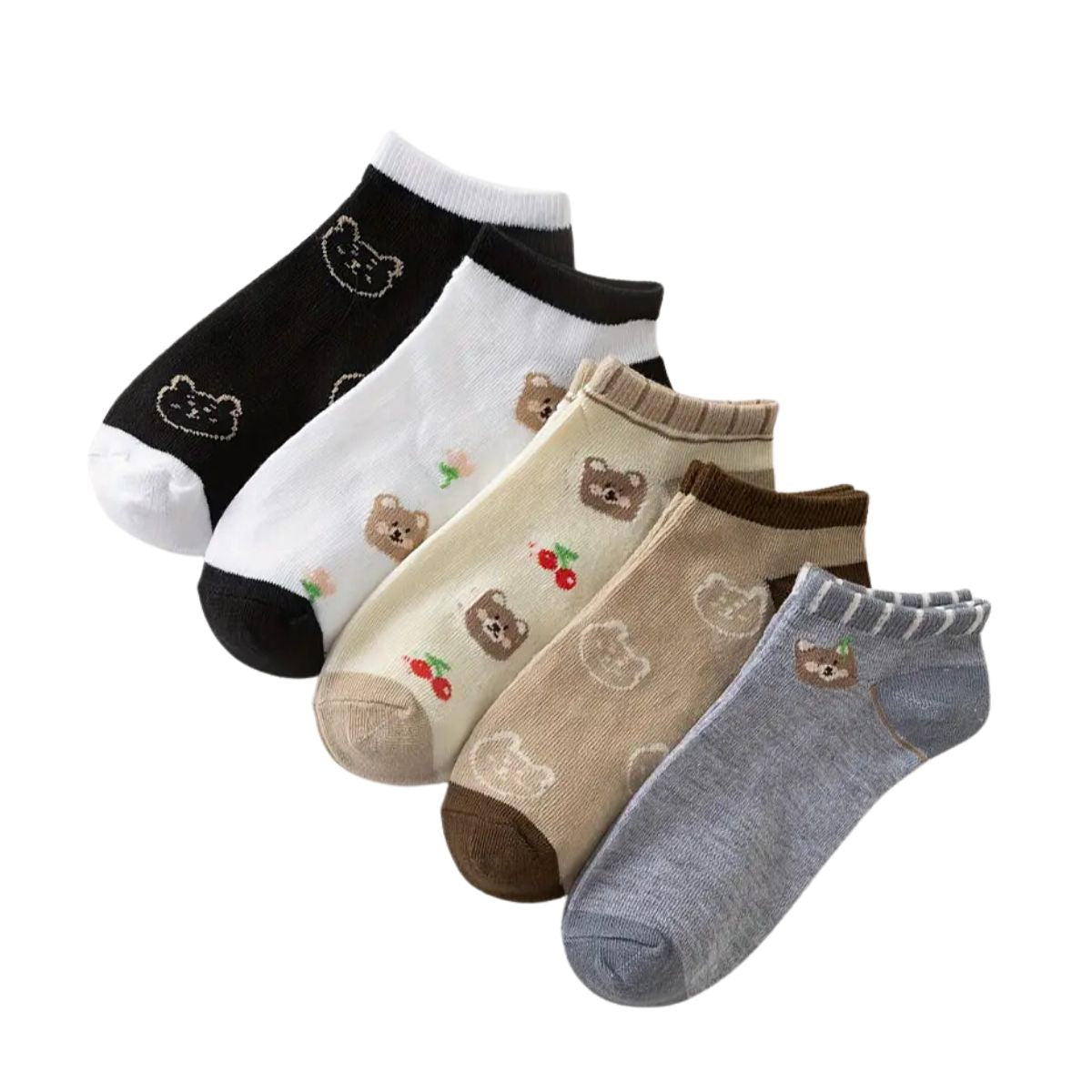 12 pares de calcetas para dama diseños surtidos